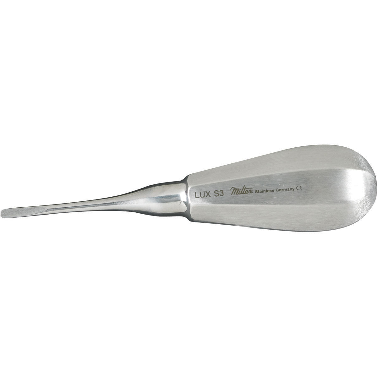 Miltex Instrument DELLUXS3 Luxating Dental Elevator Straight 3mm Miltex Instrument DELLUXS3 Luxating Dental Elevator Straight 3mm